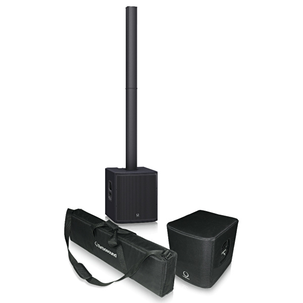 TURBOSOUND iP2000 BUNDLE 1000W Kolon Hoparlör, Taşıma Çantası Ve Koruyucu Kılıf